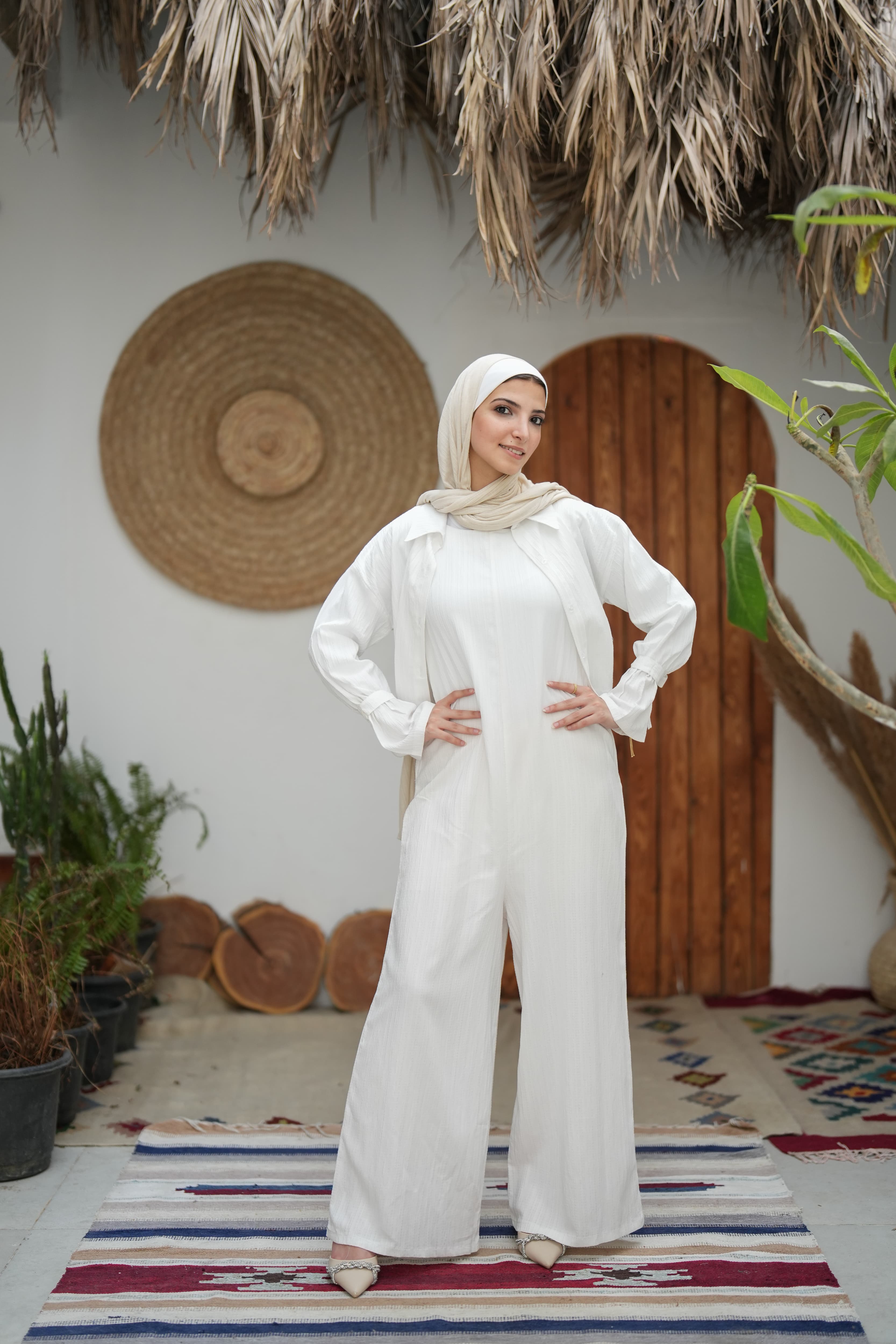 Multi styling White jumpsuit